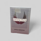 Paco Rabanne Invictus perfume packaging on a light gray background