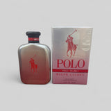 Ralph Lauren Polo Red Rush perfume bottle and packaging on a white background