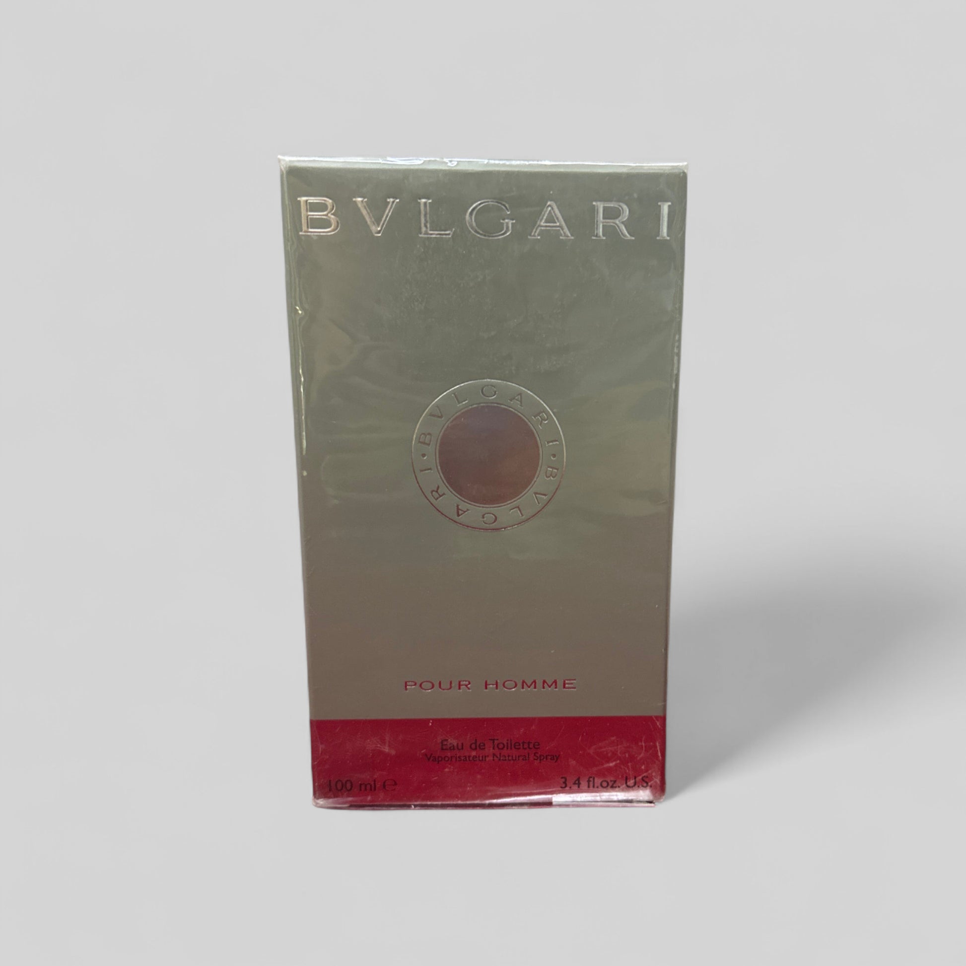 Bulgari Pour Homme perfume packaging on a white background