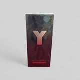 YSL perfume box with 'Y' logo on a gray background